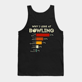 Why I lose at bowling funny Tank Top